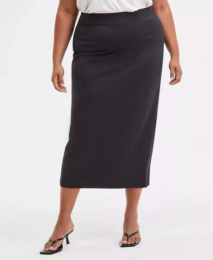 Bar III Trendy Plus Size Midi Skirt, Exclusively at Macy
s 3