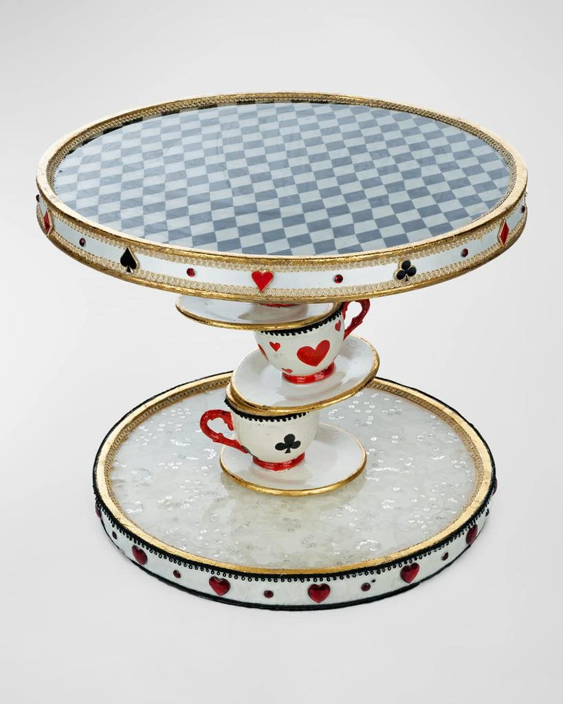 Katherine's Collection Topsy Turvy Teacup Cake Plate 4
