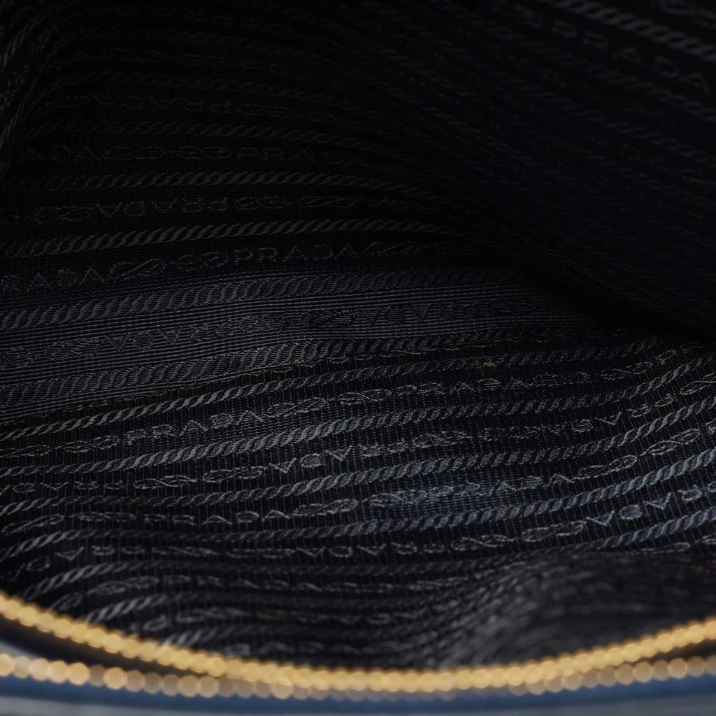 Prada Prada Navy Blue Saffiano Lux Leather Large Double Zip Tote 17