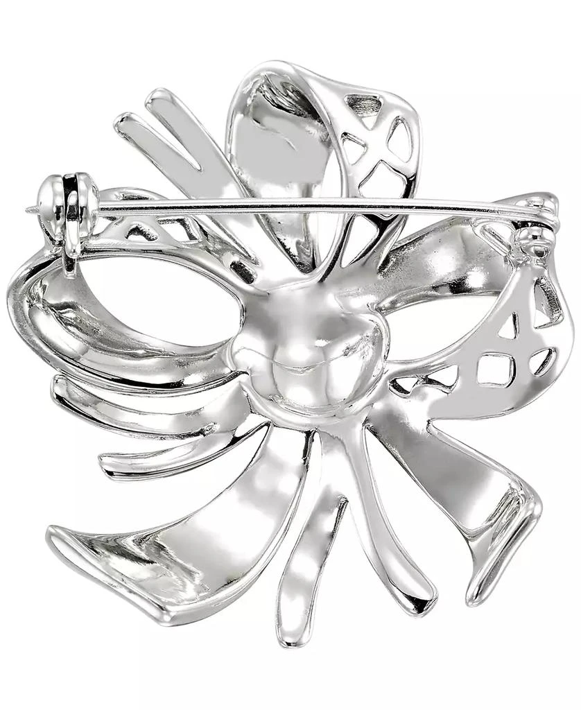 Macy
s Marcasite (0.34 ct. t.w.) Bow Brooch Pin in Sterling Silver 2