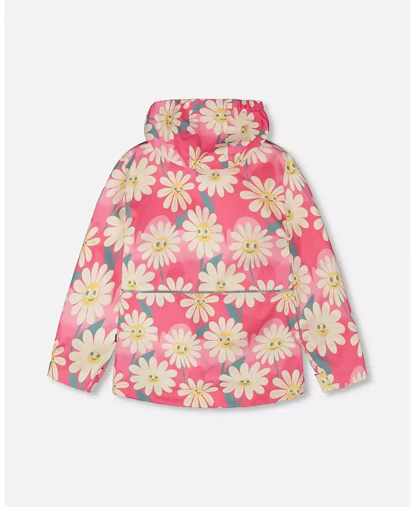 Deux par Deux Big Girls 3-in-1 Two-Piece Mid-Season Outerwear Set Smiling Flower Print 3