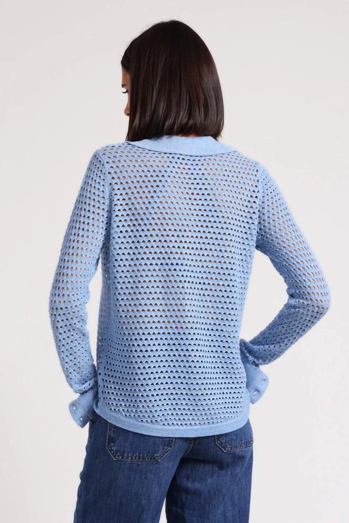 Minnie Rose Minnie Rose - Plaited Mesh Button Down Shirt 2