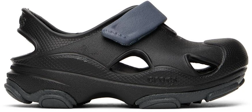 Crocs Kids Black All Terrain Fisherman Clogs 1