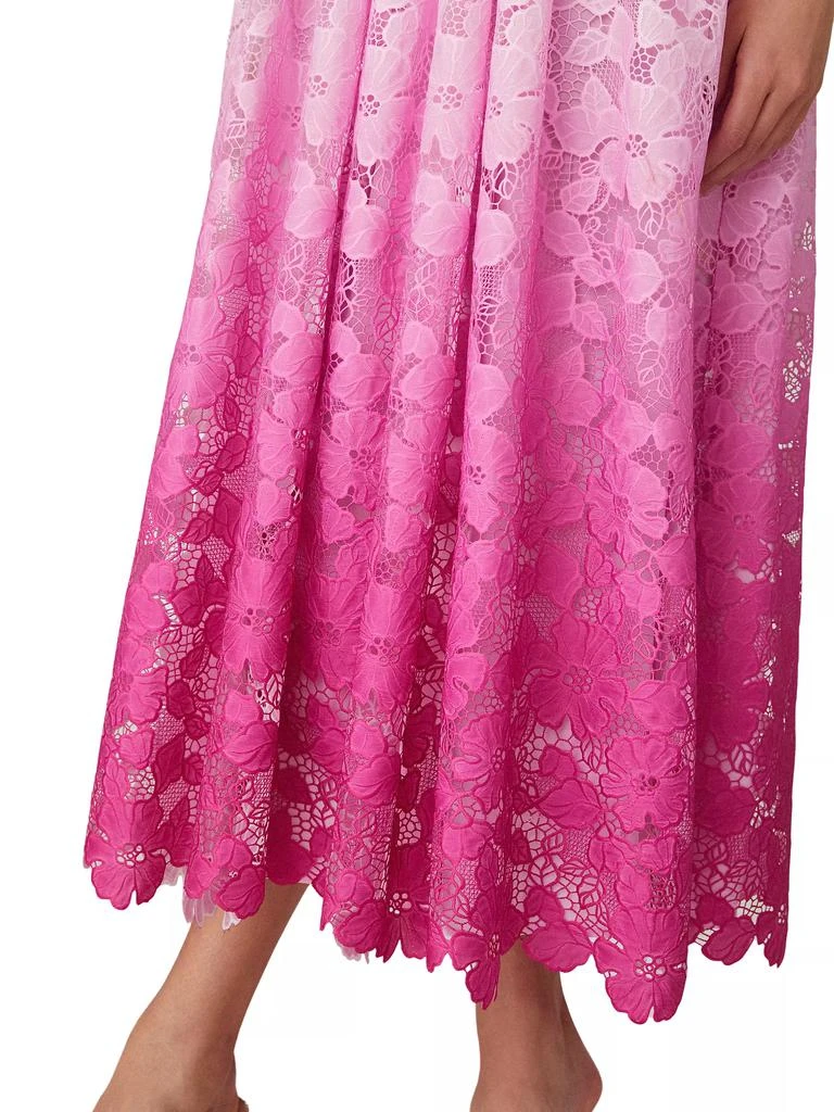 Shoshanna Tulip Ombré Floral Lace Midi-Dress 4