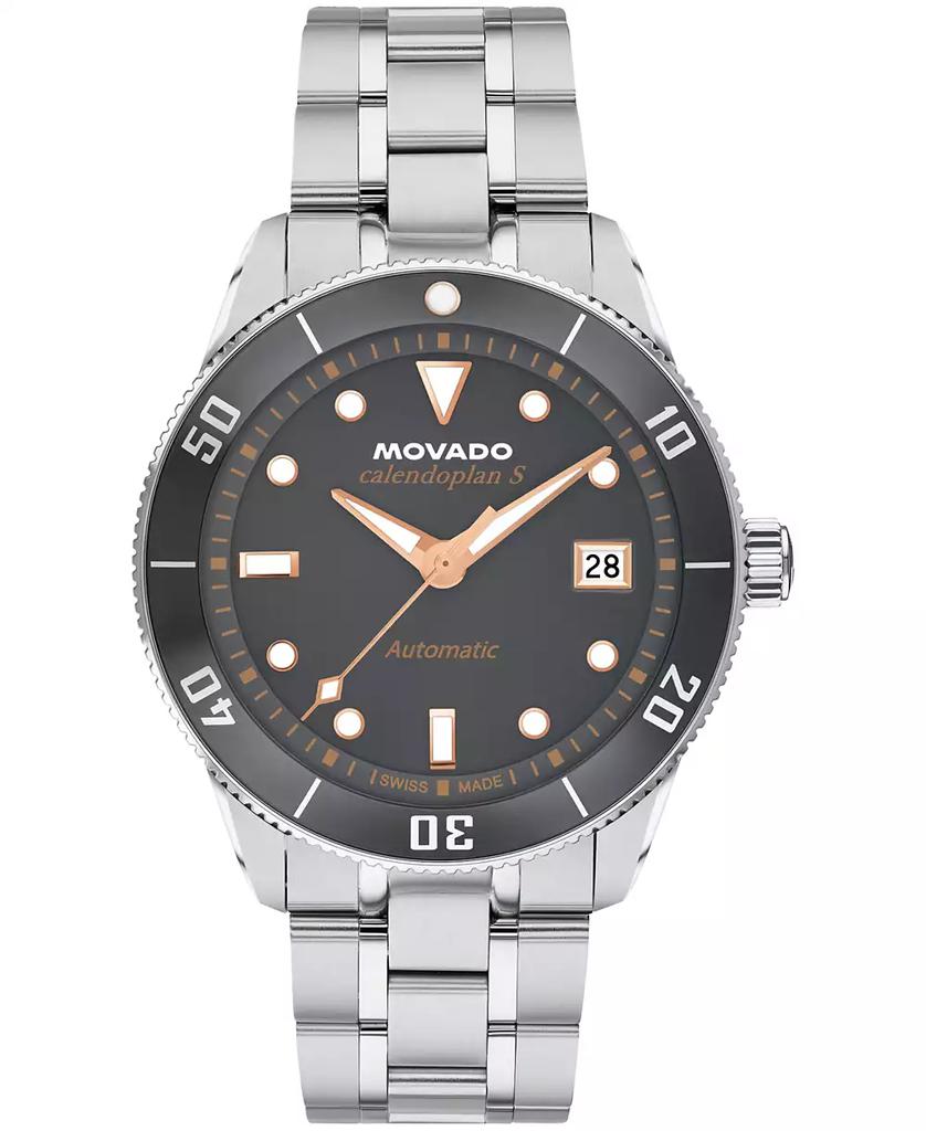 Movado Men's Calendoplan S Swiss Automatic Stainless-Steel Watch, 40mm
