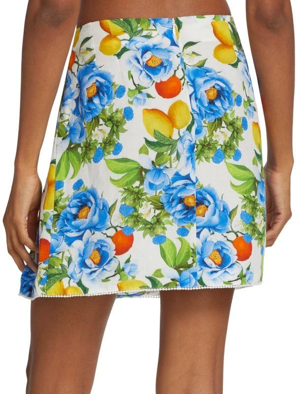Borgo de Nor Analu Linen-Blend Skirt 2
