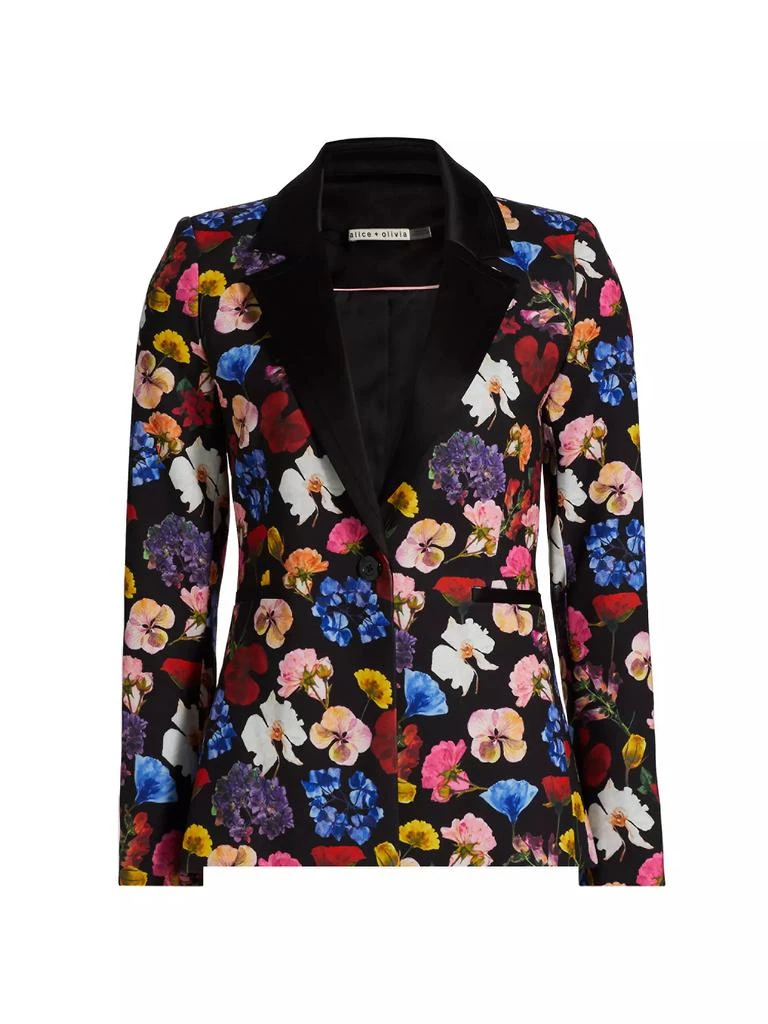 Alice + Olivia Hundley Floral Tailored Blazer 1
