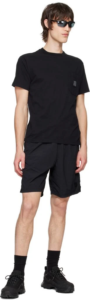 Stone Island Black Organic Cotton Jersey Fissato Effect T-shirt 4