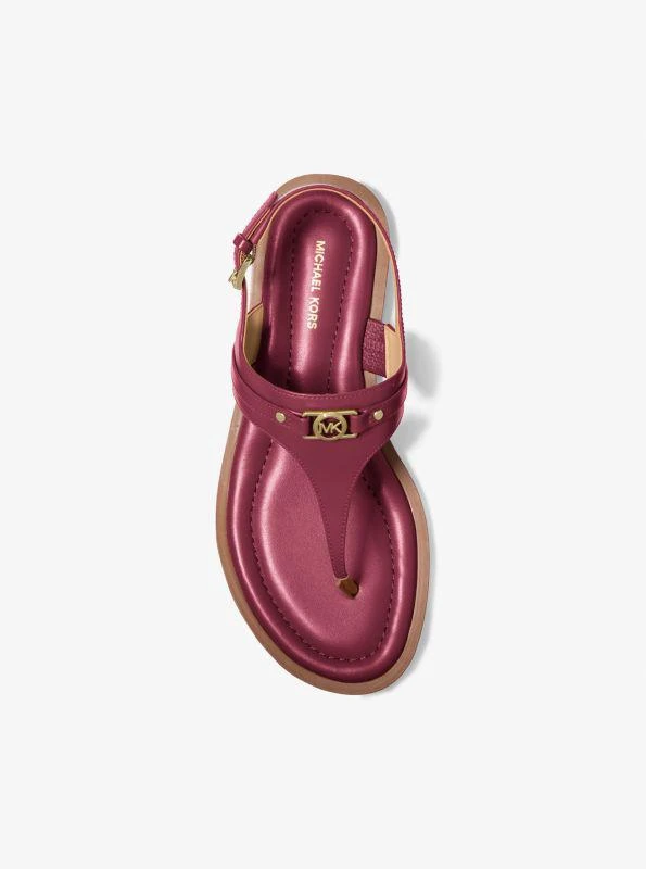 Michael Kors Mandy Leather T-Strap Sandal 3