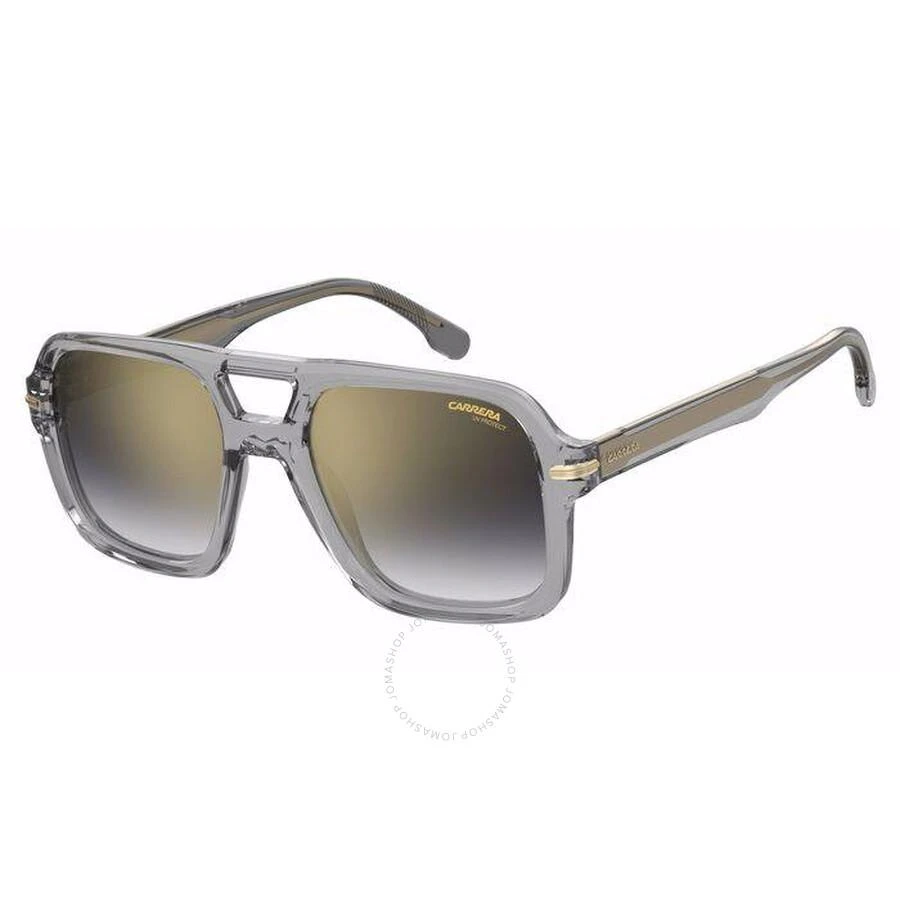 Carrera Grey Shaded Gold Mirror Navigator Men's Sunglasses CARRERA 317/S 0KB7/FQ 55 1