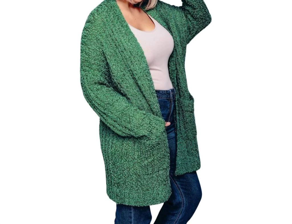 Sweaterland Sweaterland - Curvy Popcorn Long Cardigan 2