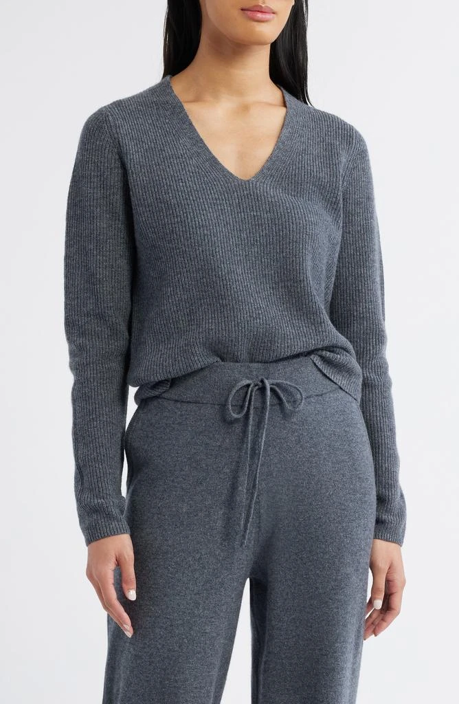 Caslon Wool & Cashmere V-Neck Sweater 1
