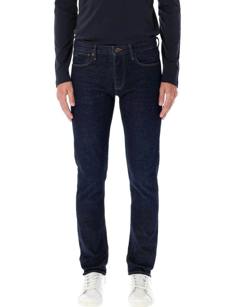 Emporio Armani Emporio Armani Logo Plaque Slim-Fit Jeans 1