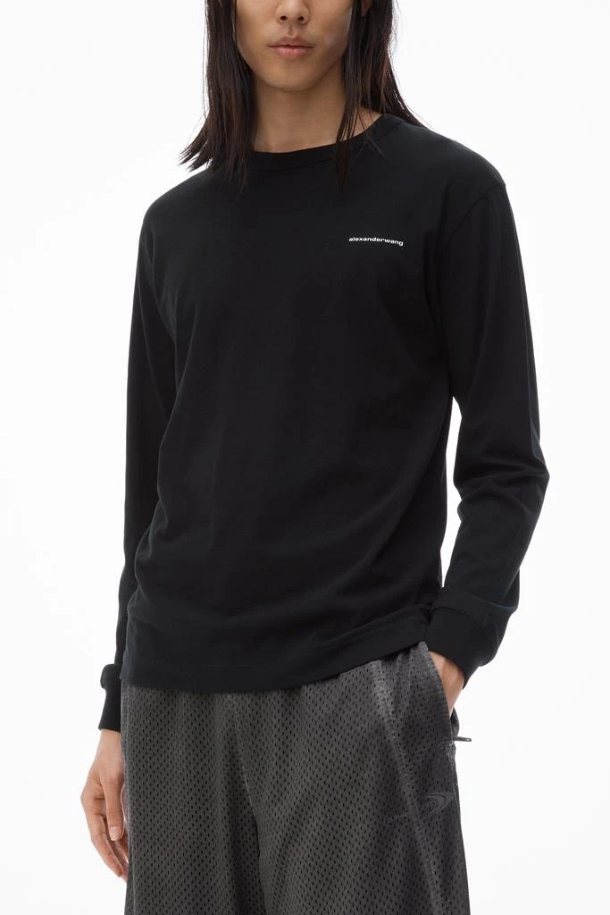 Alexander Wang LONG SLEEVE TEE IN HIGH TWIST JERSEY 3