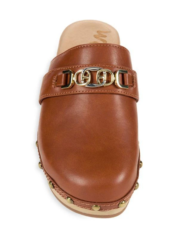 Sam Edelman Kaye Studded Faux Leather Platform Mules 5