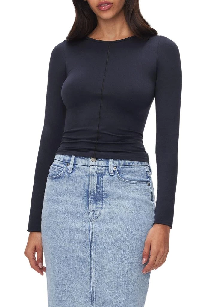 Good American Sculpted Seamless Long Sleeve T-Shirt 1