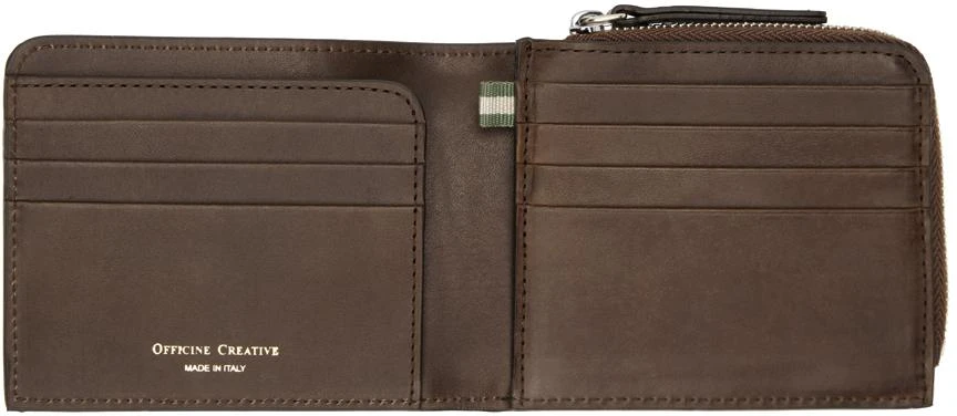 Officine Creative Brown Berge 004 Wallet 3