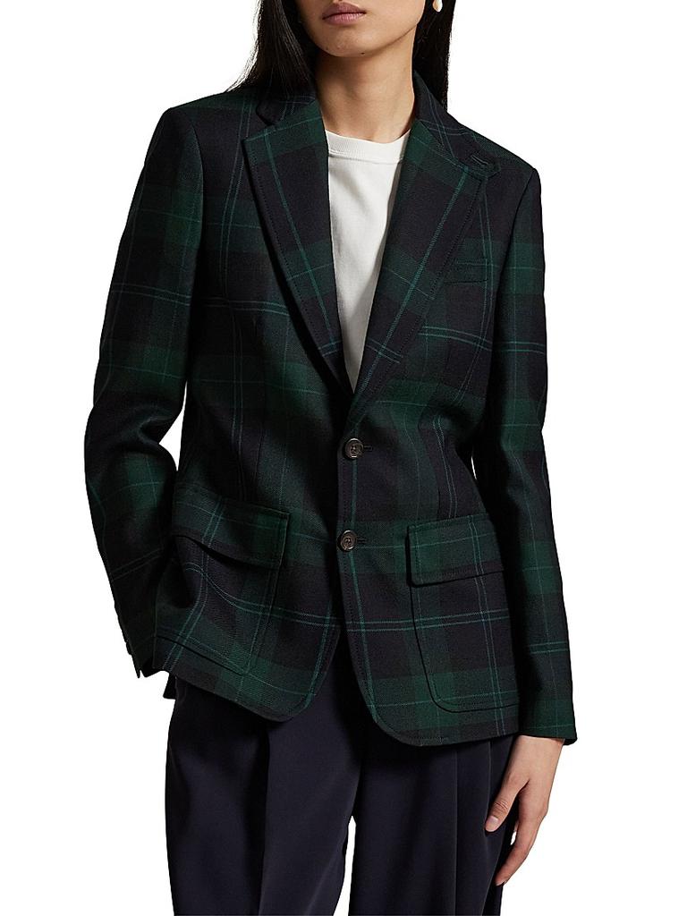Ralph Lauren Plaid Wool Blazer