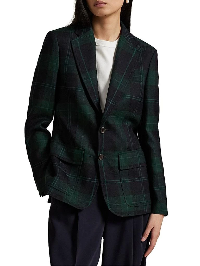 Ralph Lauren Plaid Wool Blazer 1