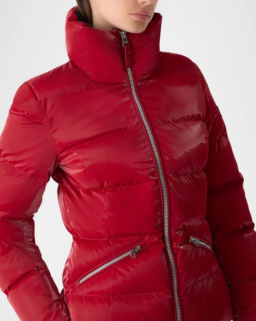 Mackage Madalyn-Glo Glossy Down Jacket with Removable Hood 5
