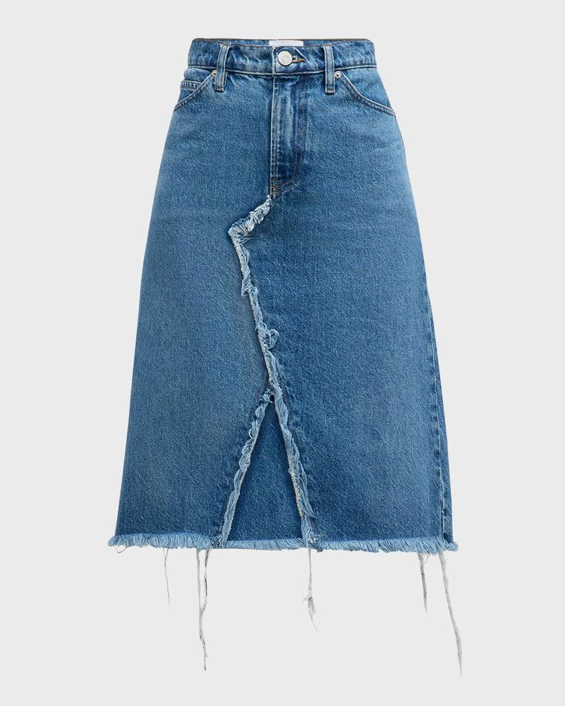 FRAME Deconstructed Denim Skirt 1