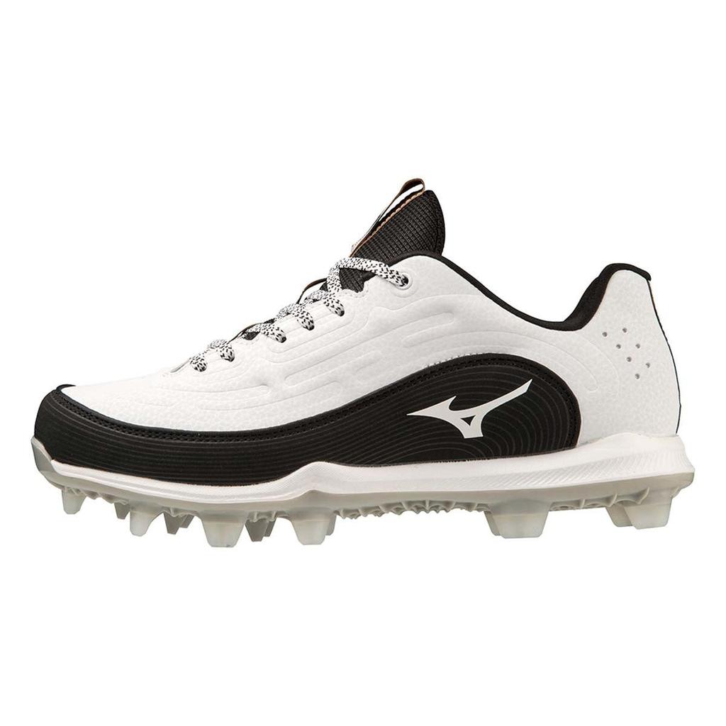 Mizuno Mizuno Finch Elite 6 Low 320687-0090White Black Softball Cleats ACAD214