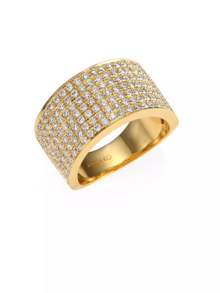 Anita Ko Diamond 18K Gold Marlow Band Ring