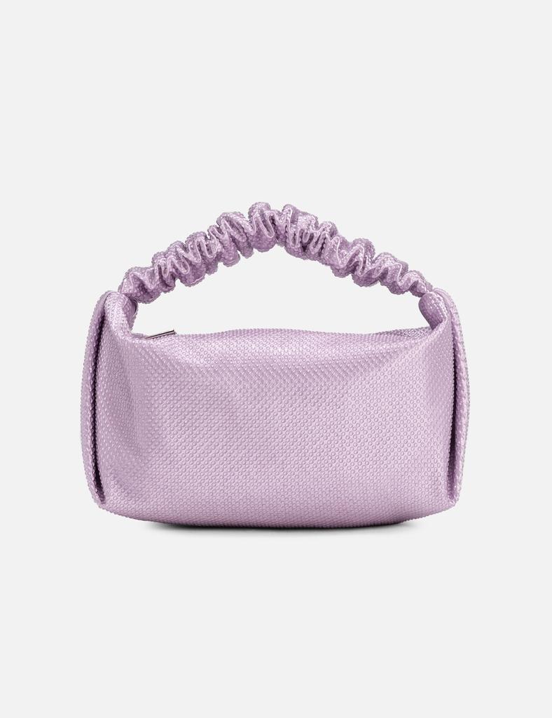 Alexander Wang Satin Scrunchie Mini Bag with Clear Beads