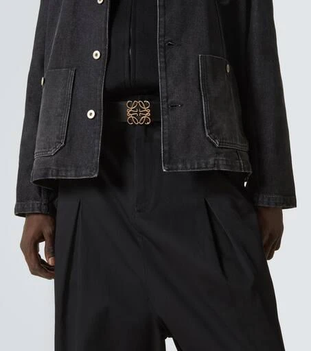Loewe Anagram reversible leather belt 3