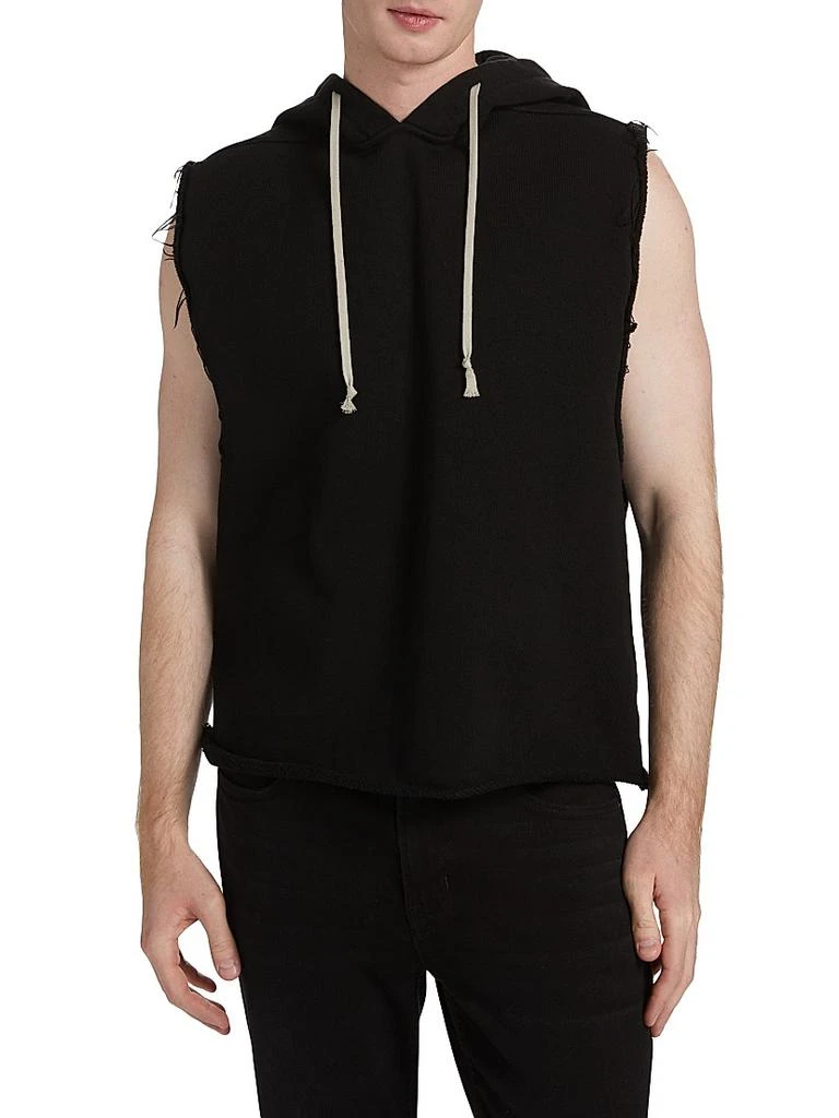 Rick Owens Cotton Sleeveless Hooded Tunic 3