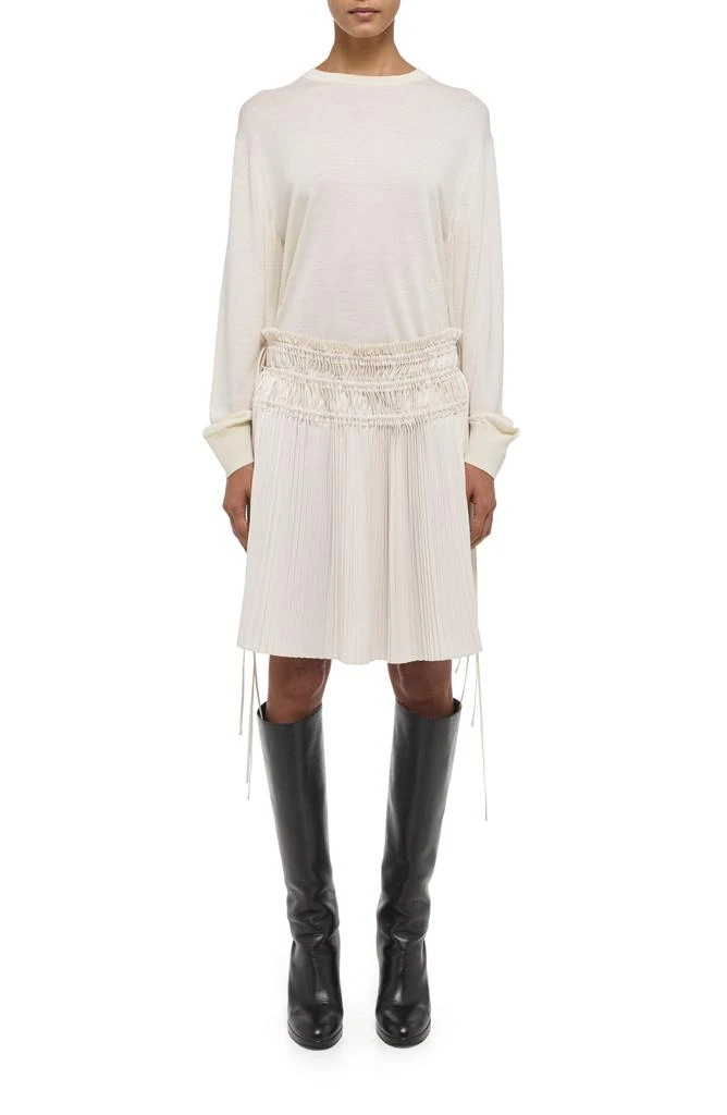 Helmut Lang Pleated Drawstring Waist Skirt 1