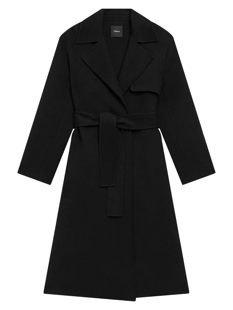 コート Theory FW24 OAKLANE TRANCH CANDY (J0709411 095 001 BLACK) Theory Oaklane Trench Candy - Black - Women | J0709411095001