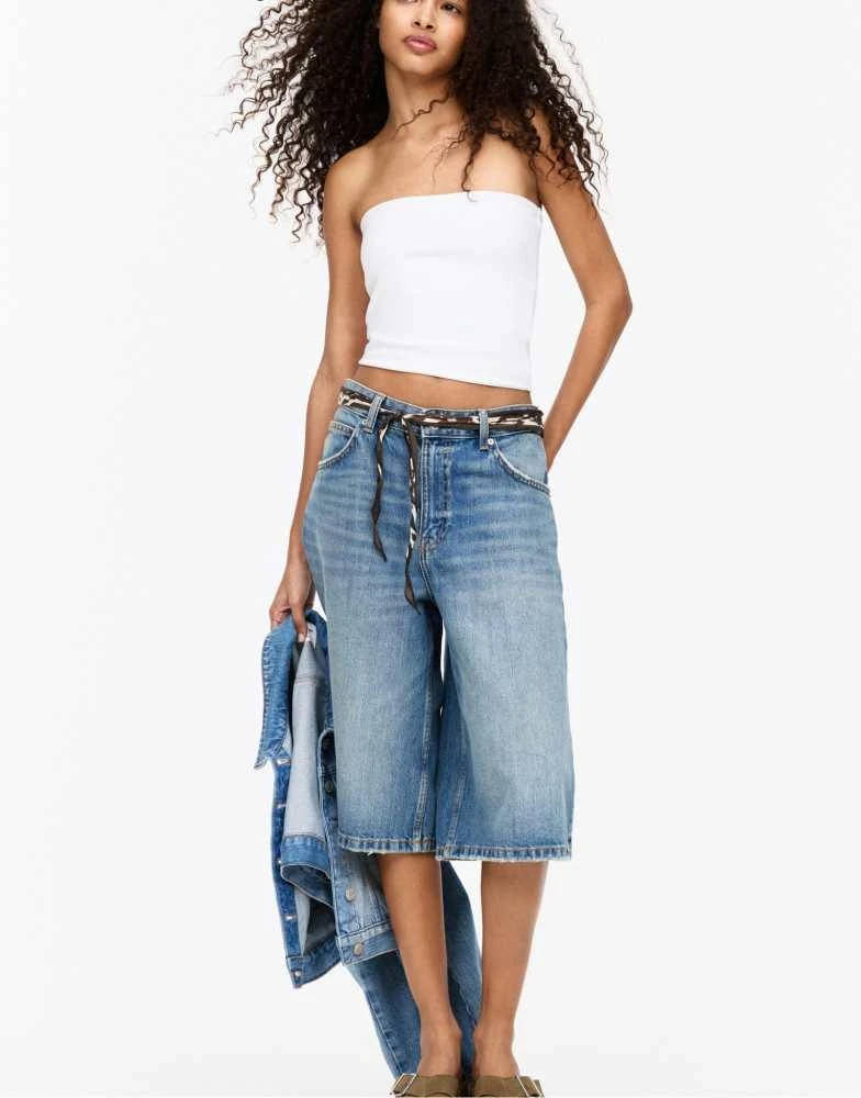 Pull&Bear Pull&Bear bandeau top in white 4