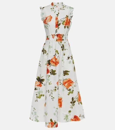 Erdem Floral cotton poplin midi dress 1