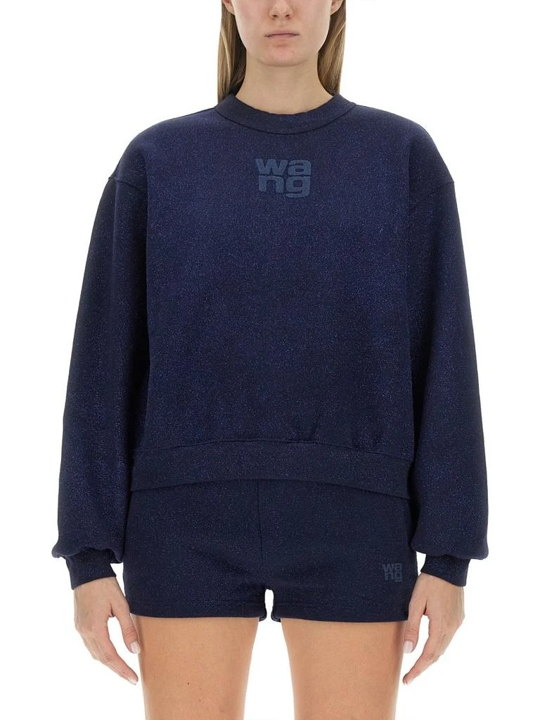 Alexander Wang Alexander Wang Stacked Logo Crewneck Sweatshirt 4