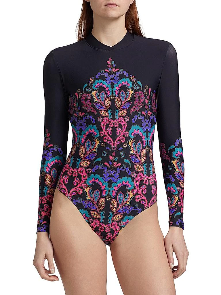 Johnny Was Fatima Paisley One-Piece Swimsuit 3