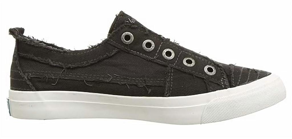 Blowfish Women's Play Canvas Sneaker In Black Smoked
