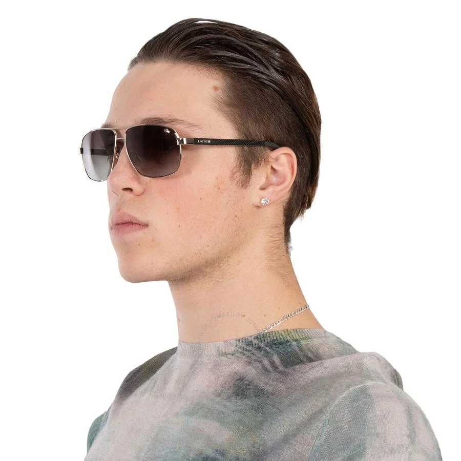 Lacoste Lacoste Brown Gradient Rectangular Unisex Sunglasses L162S 714 61 2