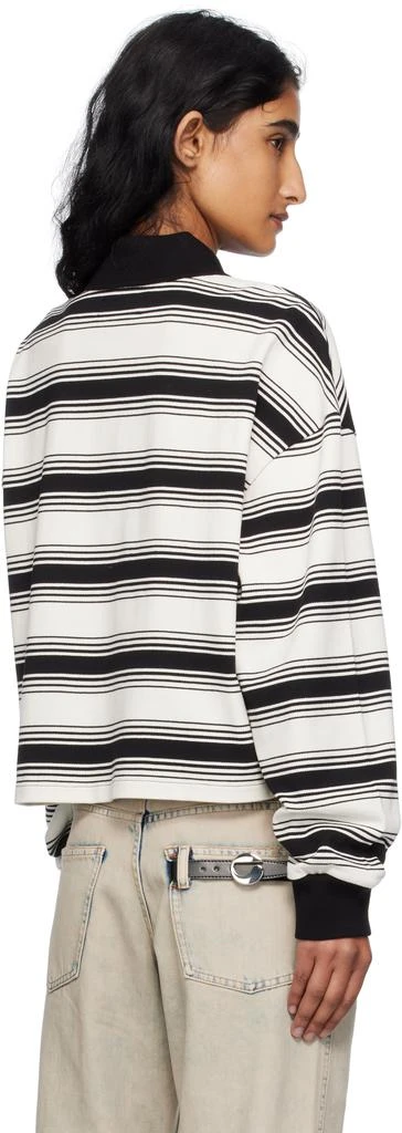AMIRI White MA Stripe Oversized Polo 3