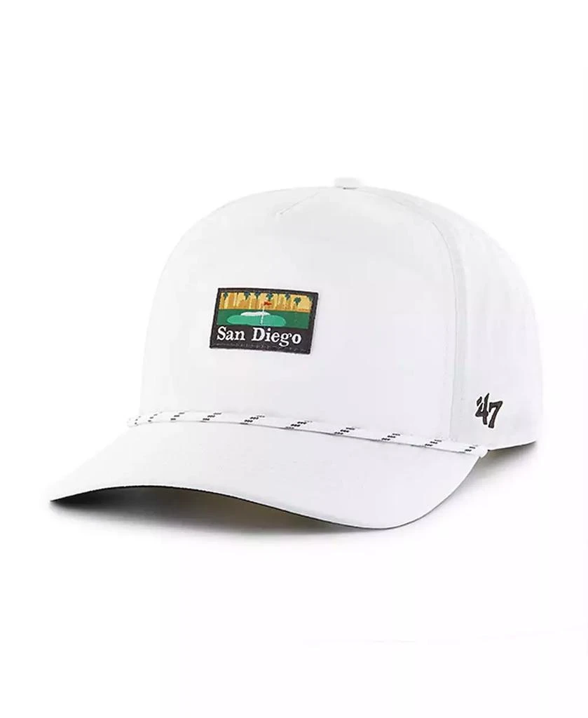 47 Brand Men's White San Diego Padres Vacation Golf Hitch Adjustable Hat 3
