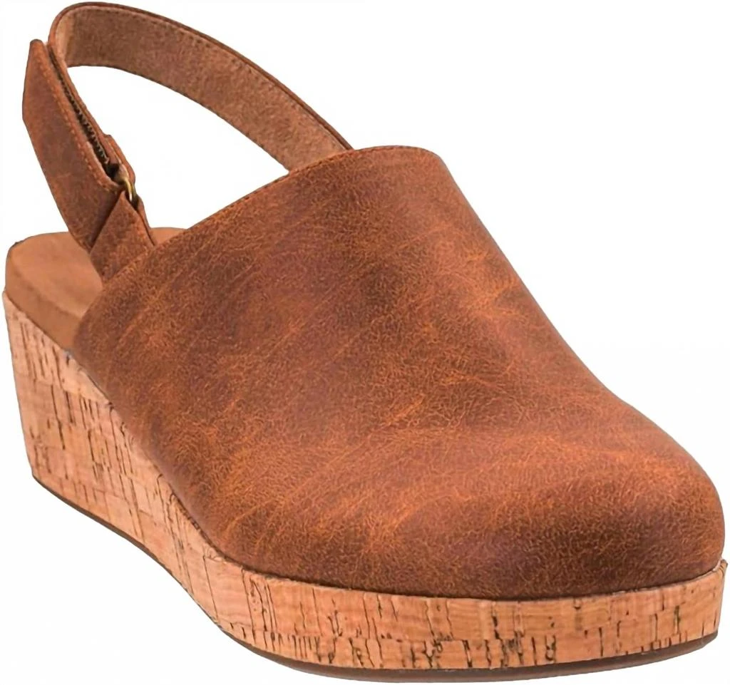 Corkys Footwear Women's Low Temps Wedge In Rust 3
