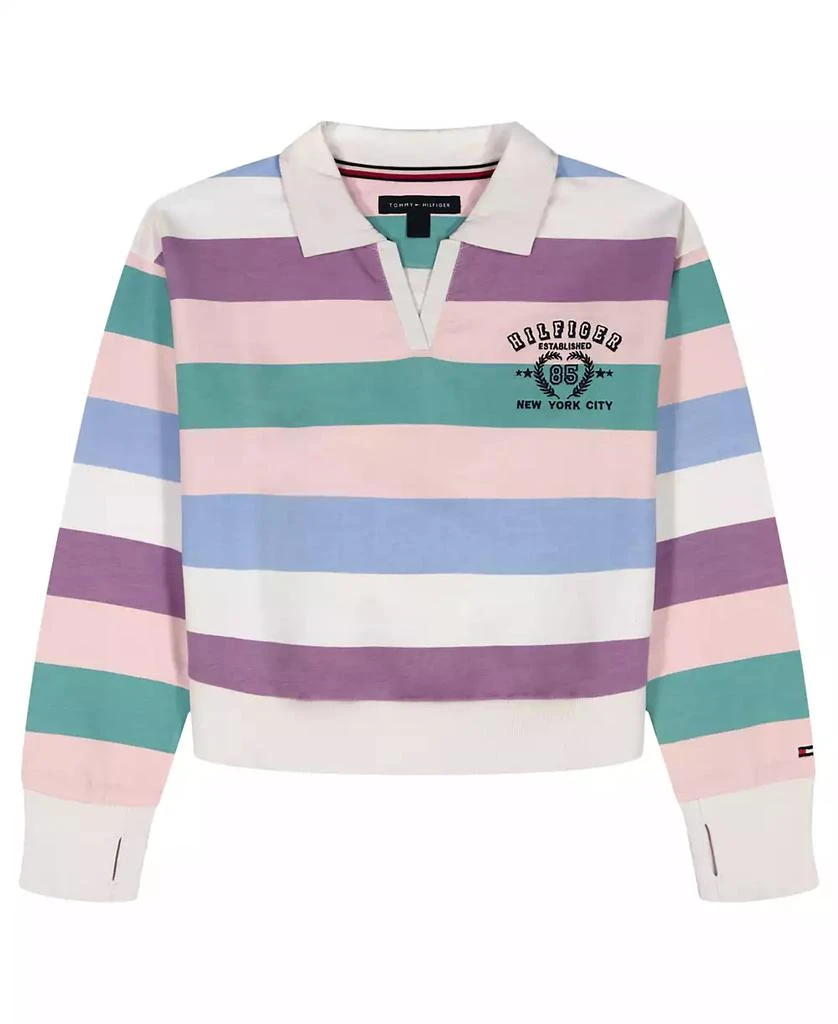 Tommy Hilfiger Girls
7-16 Multi Stripe Johnny Collar Sweater
