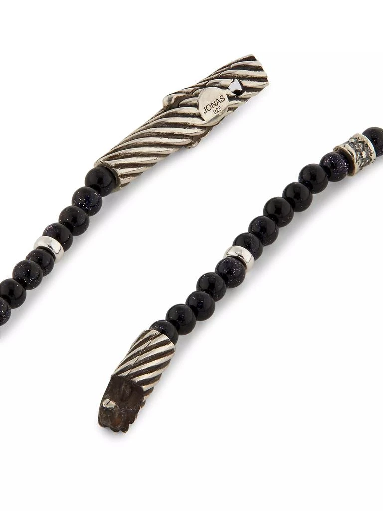 Jonas Studio Park Avenue Onyx & Sterling Silver Double Wrap Bracelet 3