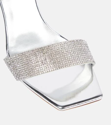 Magda Butrym Embellished leather-trimmed PVC mules 6