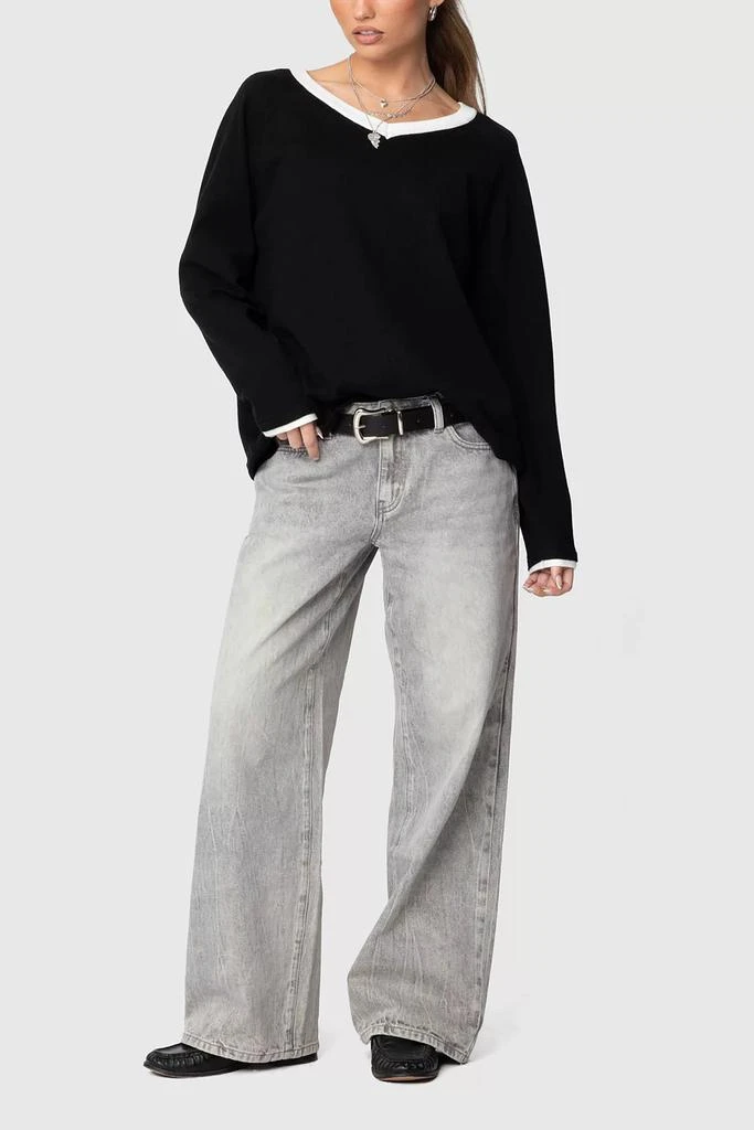 Edikted Edikted Magda Low Rise Acid Wash Jeans 4