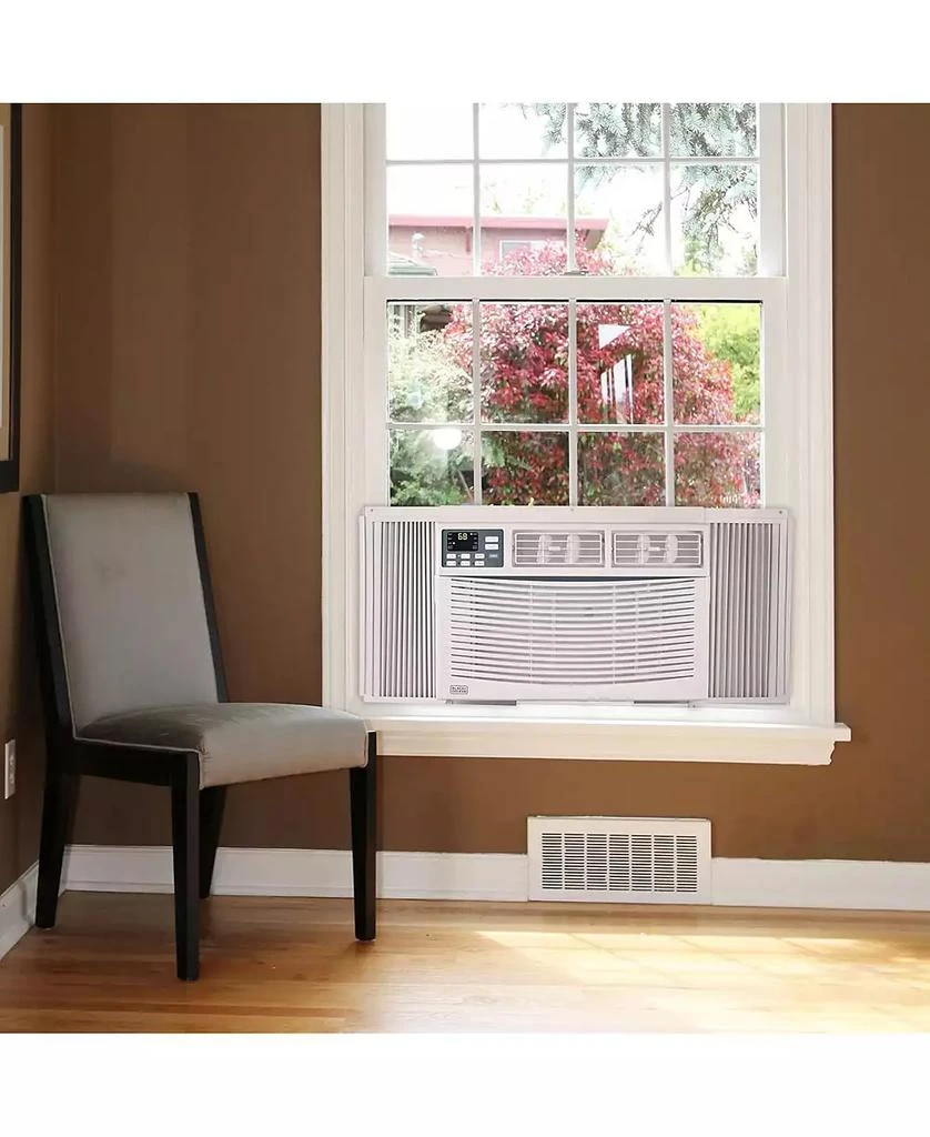 Black & Decker BLACK+DECKER Window Air Conditioner 8,000 BTU, AC Window Unit Cools Up to 350 Square Feet, Window AC Unit with Remote Control, 3 Cooling Speeds and Fan Only Function, BWAC08WTB, White 8