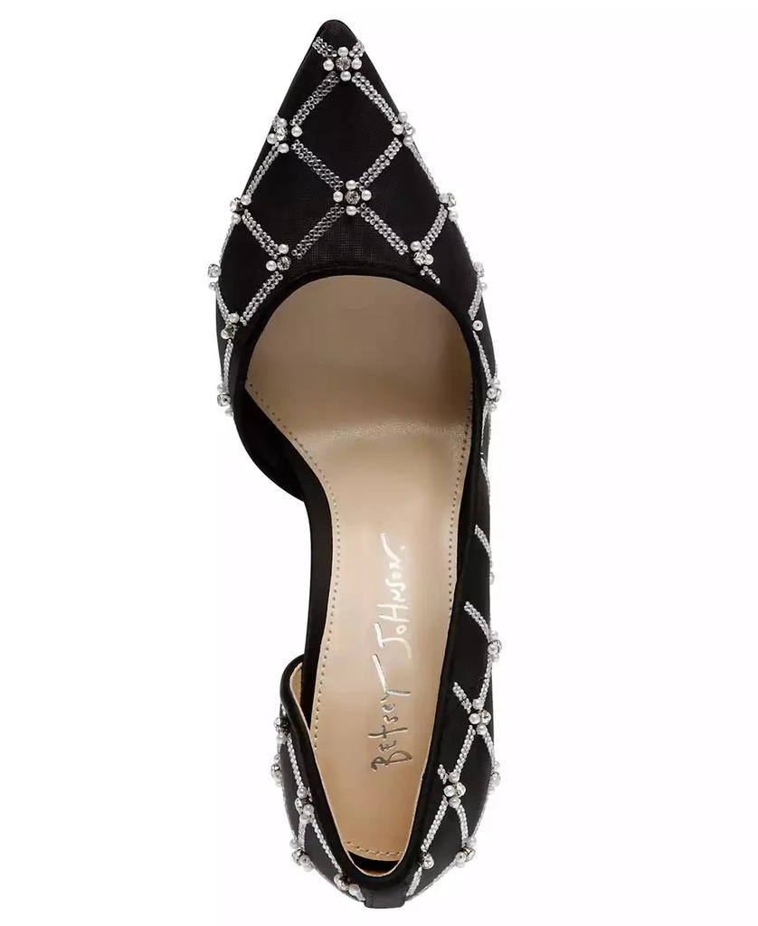 Betsey Johnson Women's Cruze Rhinestone Embellished Evening Pumps 4