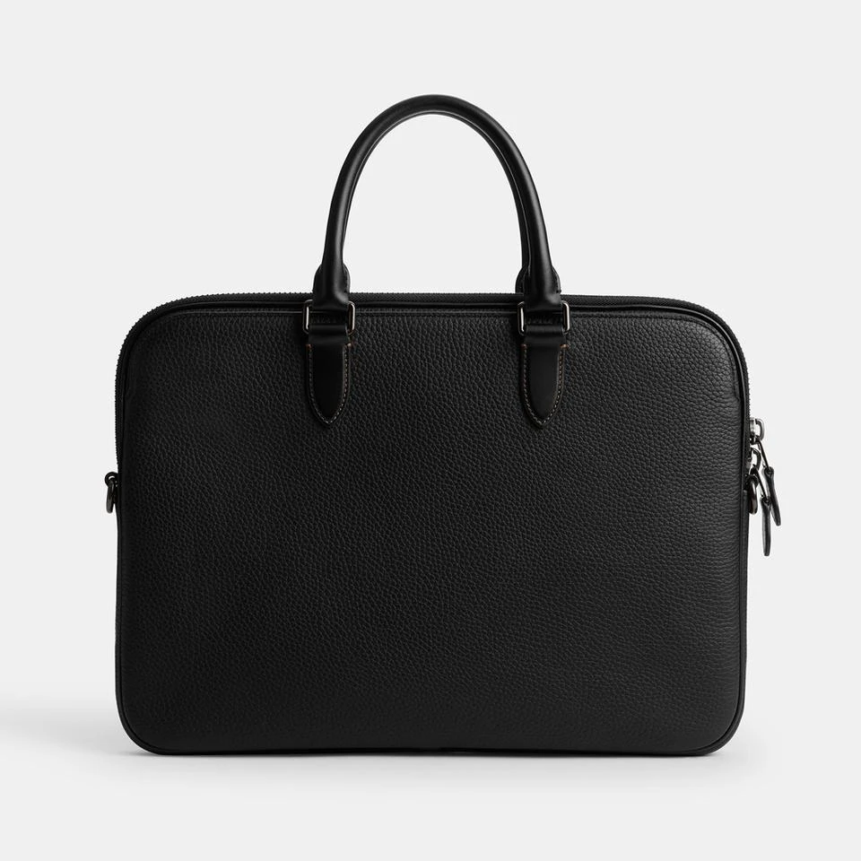 Coach Coach Gotham Pebble-Grain Leather Slim Briefcase 3