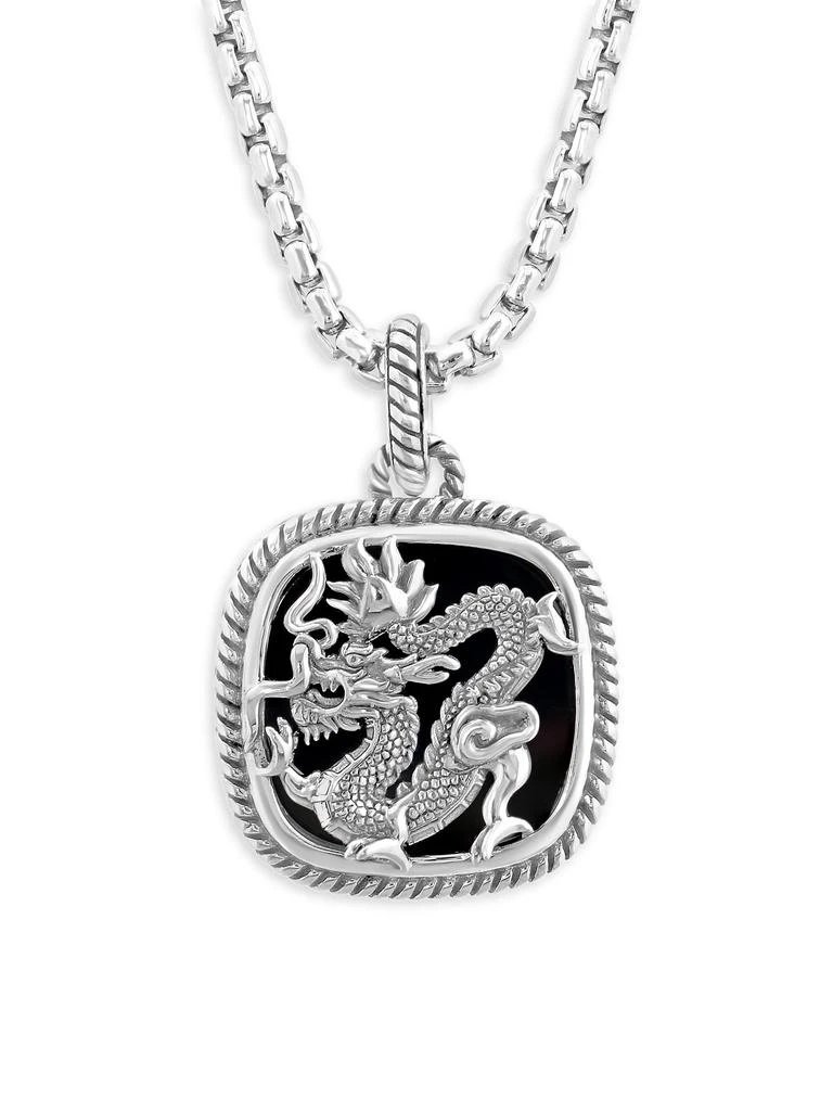 Effy Sterling Silver
Black Onyx Dragon Pendant Necklace 3
