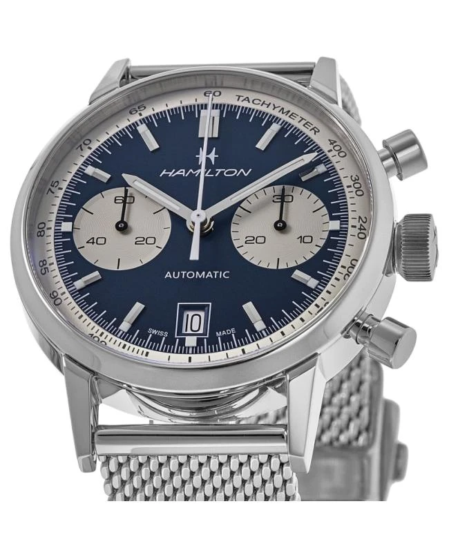 Hamilton Hamilton American Classic INTRA-MATIC AUTO Chronograph Blue Dial Steel Men's Watch H38416141 2